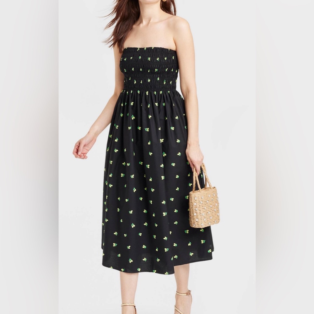 A New Day Lemon MIDI Dress
